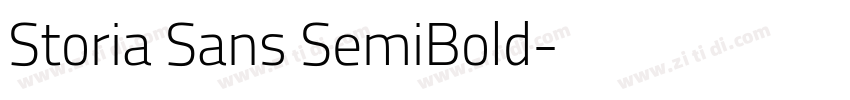 Storia Sans SemiBold字体转换